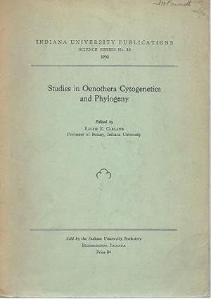 Studies in Oenothera Cytogenetics and Phylogeny [Sir John Burnett's copy]