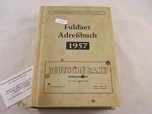FULDAER ADRESSBUCH 1957.- Einwohnerbuch der Stadt Fulda.