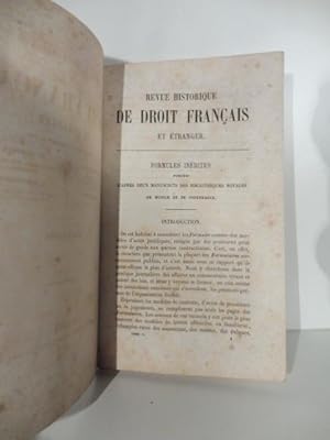 Formules inedites publiees d'apres deux manuscrits des Bibliotheques Royales de Munich et de Cope...