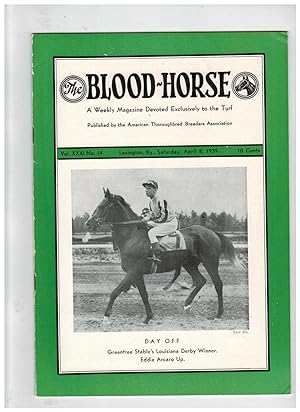 THE BLOOD-HORSE: A WEEKLY MAGAZINE DEVOTED EXCLUSIVELY TO THE TURF. April 8, 1939