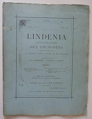 Lindenia. Iconographie des orchidées. 9ème livraison du volume 9. Avril 1894.