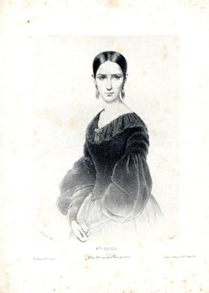 Portrait de Melle Rachel, célèbre comédienne, 1821-1858,