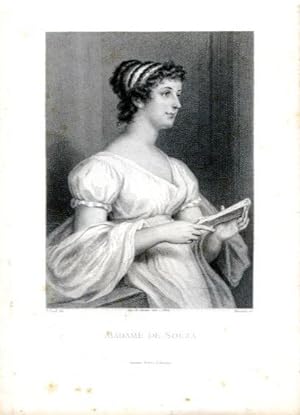 Portrait de Madame de Souza, dessiné par G. Staal, gravé par Massard, 1761-1836,