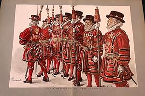 Yeomen Warders Of the Tower Of London. (Beefeaters). 1888.