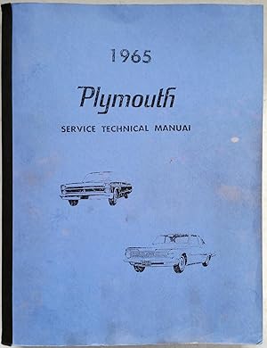 1965 Plymouth Service Technical Manual: Models AV-1, AV-2, AR-1, AR-2, AP-1, AP-2