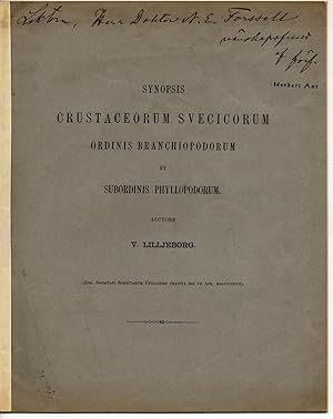 Synopsis crustaceorum Svecicorum ordinis Branchiopodorum et subordinis phyllopodorum.