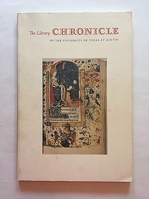 [Medieval and Renaissance Manuscripts]. The Library Chronicle of the University of Texas at Austi...
