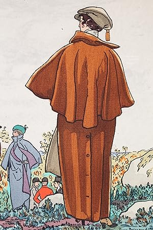 Le "Meet". Manteau de voiture de Chéruit (pl.7, La Gazette du Bon ton, 1913 n°12)