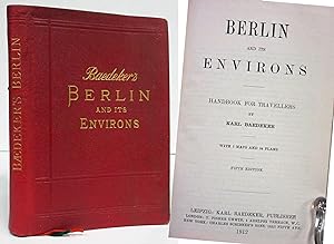 BERLIN AND ITS ENVIRONS: HANDBOOK FOR TRAVELLERS, GERMANY