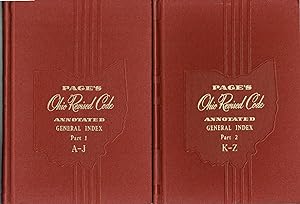 PAGE'S Ohio Revised Code, ANNOTATED GENERAL INDEX: Part 1 A-J; Part 2 K-Z; Current Material (1980)