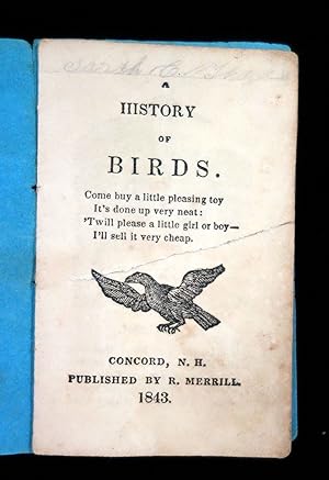 A History of Birds. For the Use of Children, Blue