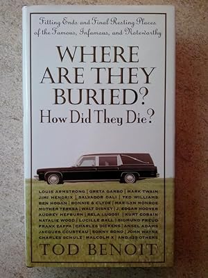 Where Are They Buried : How Did They Die  Fitting Ends and Final Resting Places of the Famous, In...