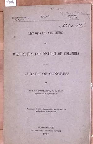 List of Maps and Views of Washington and District of Columbia in the Library of Congress