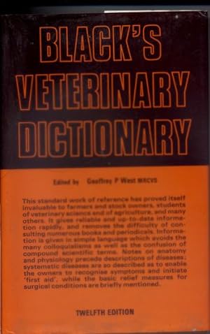 Black's Veterinary Dictionary, Twelfth Edition, With 265 Illustrations