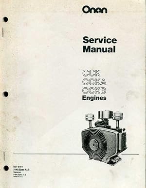 ONAN Service Manual for CCK, CCKA, and CCKB Engines