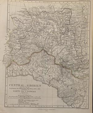 1864 Map of Central Siberia