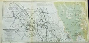 3 Maps and 1 Drawing from the German Expeditions of North Abbysinia, 1838-1861