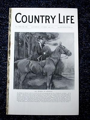 Country Life. No. 771, 14th October 1911. Duchess of Beaufort, Quenby Hall (pt 1), Huntsmen and T...