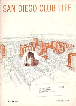 San Diego Club Life Volume 34, No. 1 February 1964