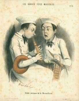 Etude Serieuse de la Marseillaise, No. 11. Les Bonnes Tetes Musicales (Titre de l'ensemble).