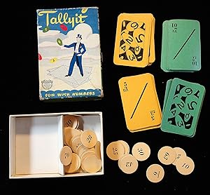 Tallyit - Fun with Numbers - Image of Magician standing on Cards tossing "Tally Totals" in the Air