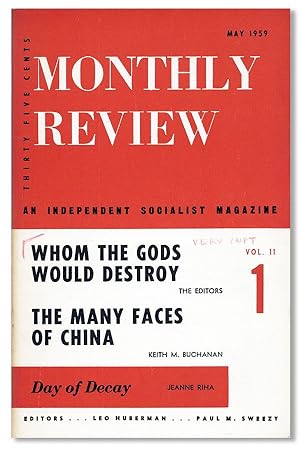 Monthly Review, Vol. 11, no. 1, May, 1959