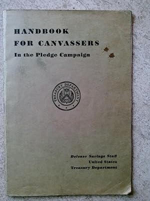 Handbook for Canvassers in the Pledge Campaign