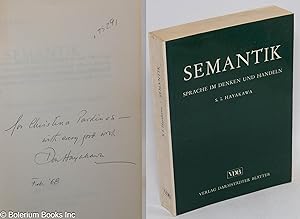 Semantik; sprache im denken und handeln, aus dem Amerikanischen übersetzt imd herausgegeben von G...