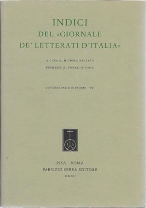Indici del "Giornale de' letterati d'Italia"