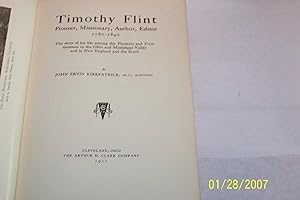 Timothy Flint, pioneer, missionary, author, Editor