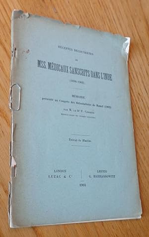 Récentes découvertes de Mss. médicaux sanscrits dans l'Inde (1898-1902)