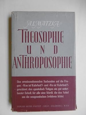 Theosophie und Anthroposophie. Ihre Darlegung und Kritik vom Gesichtspunkte des Christentums.