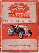 Ford Tractor Parts Catalogue 1939 Thru 1950