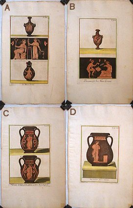 Decorative Greek Vase Engraving.