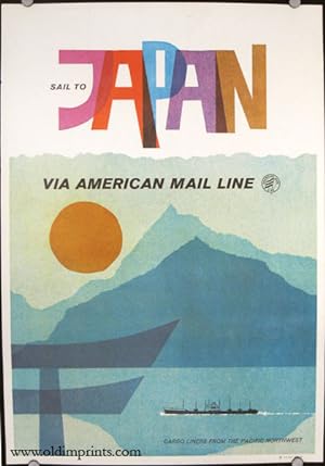 Sail to Japan Via American Mail Line. Cargo Liners From the Pacific Northwest.