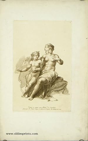 Venus se pique aux fleches de Cupidon.