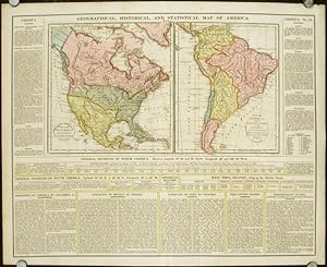 Geographical, Historical, and Statistical Map of America. North America, Drawn from the most rece...