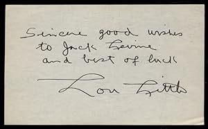 Inscribed Card