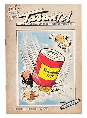 Tarantel - Satirische Monatsschrift der Sowjetzone, Nummer 36, September 1953.