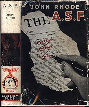 The A.S.F. / The Story of a Great Conspiracy (FIRST PRINTING, IN AN EARLY ORIGINAL JACKET)