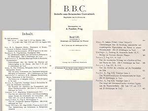 Beihefte zum Botanischen Centralblatt - (Band LXI. 1941/42 Abteilung A Heft 1 - Heft 3) - Morphol...