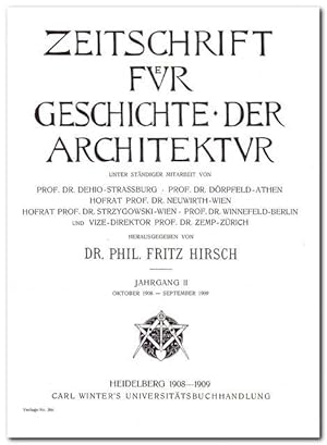 Zeitschrift für Geschichte der Architektur ( Jahrgang II 1908-1909)