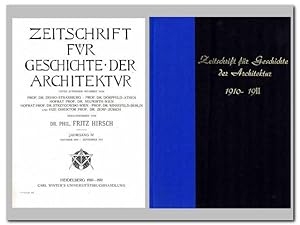Zeitschrift für Geschichte der Architektur ( Jahrgang IV 1910-1911)