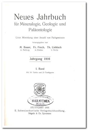 Neues Jahrbuch für Mineralogie, Geologie und Paläontologie ( Jahrgang 1916 I. Band)