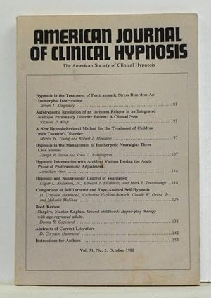 The American Journal of Clinical Hypnosis, Volume 31, Number 2 (October 1988)