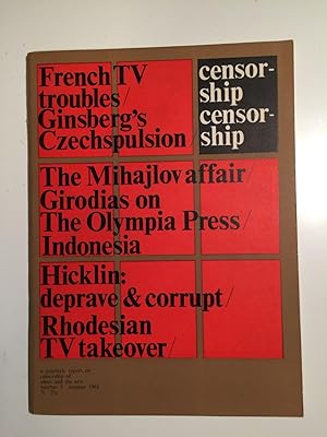 Censorship No. 3 Summer 1965 A Quarterly Report on Censorship of Ideas and the Arts