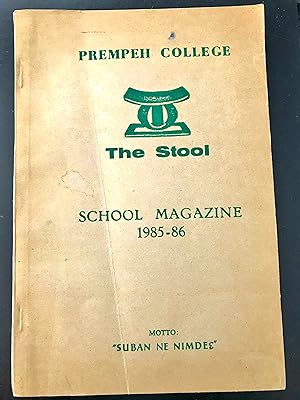 THE STOOL, SCHOOL MAGAZINE 1985-1986 (SIGNED BY HEADMASTER OF COLLEGE))