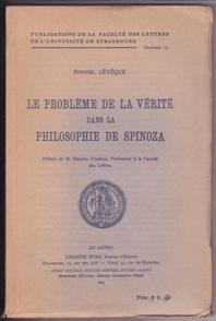 Le problème de la vérité dans la philosophie de Spinoza