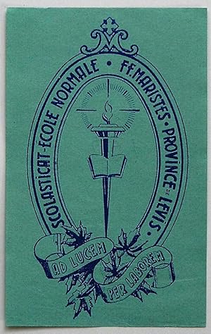 Ex-librisQuébec. FF. Maristes Province de Lévis