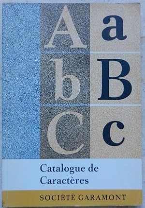 Catalogue de caractères de la fonderie de caractères "Amsterdam".